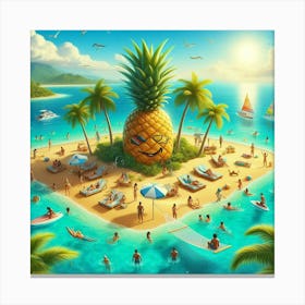 Pineapple Island 2 Canvas Print