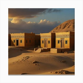 Egyptian Village 2 Canvas Print