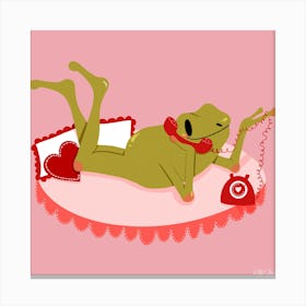 Romantic Frog 1 Canvas Print