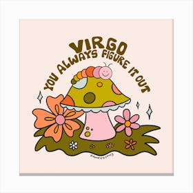 Virgo Caterpillar Canvas Print