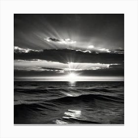 Sunrise Over The Ocean 7 Canvas Print