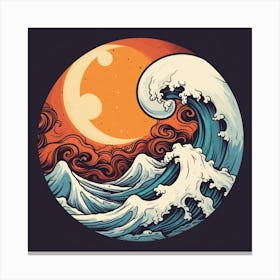 Great Wave Off Kanagawa 4 Canvas Print