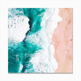 Aerial View Of The Beach Canvas Print