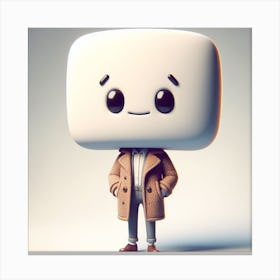 Mr Marshmallow Canvas Print