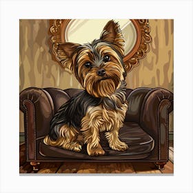 Dasher Yorkshire Terrier 3 Canvas Print