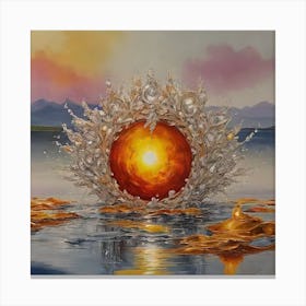 Diamond sunrise Canvas Print