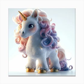 Colorful Rainbow Unicorn Canvas Print