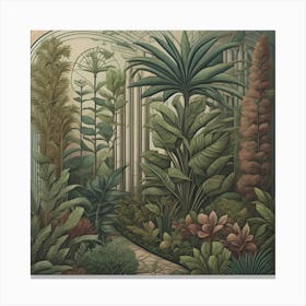 Botanic Garden Vintage Canvas Print