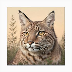 Bobcat's gaze  Canvas Print