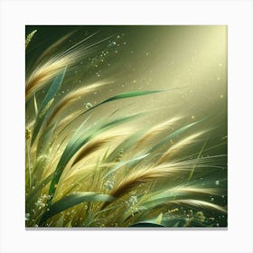 Abstract Grass Canvas Print