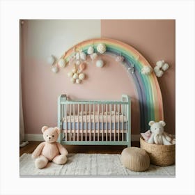 Rainbow Nursery Canvas Print