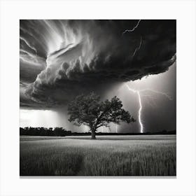 Lightning In The Sky 21 Canvas Print