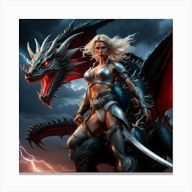 Dragon princess Canvas Print