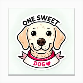 One Sweet Dog Canvas Print