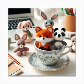 Amigurumi, Animals 1 Canvas Print