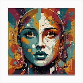 Splatter Girl Canvas Print