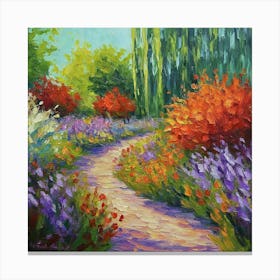 Garden Path inspired Monet Canvas Print