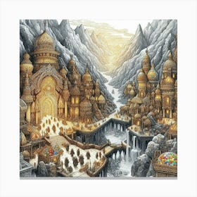 Lord Of The Rings 50 Canvas Print