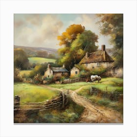 Country Cottage..5 1 Canvas Print