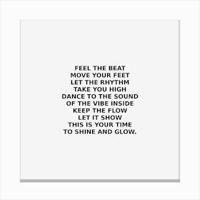 Hip-Hop Energy: Vibrations that Move the Soul Canvas Print