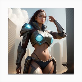 Futuristic Woman Canvas Print