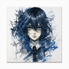 Goth girl Canvas Print