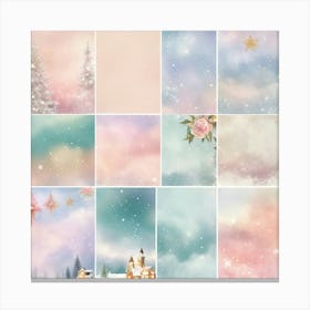 Shabby Chic Dreamy Mist Pastel Junk Journals Chris (2) Canvas Print