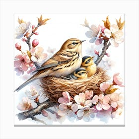 Bird In A Nest 1 Canvas Print