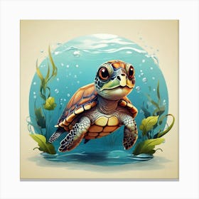 Cute Turtle Stampe su tela