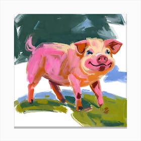 Yorkshire Pig 03 1 Canvas Print