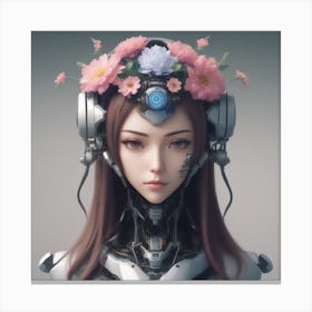 Robot Girl Canvas Print