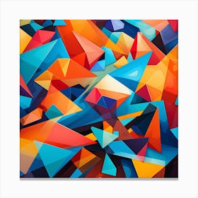 Abstract Triangles Canvas Print