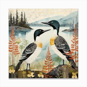 Bird In Nature Loon 3 Canvas Print
