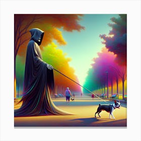 Time waits for No Dog XIII Canvas Print