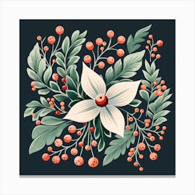 Holly Berries 1 Canvas Print