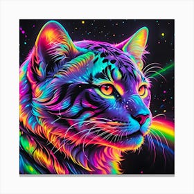 Rainbow Cat Canvas Print