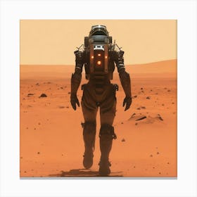 Red Planet Mechanical Explorer Canvas Print