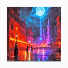 Night Of The Ghouls Canvas Print