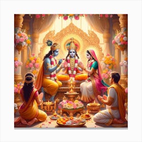 Lord Krishna Canvas Print