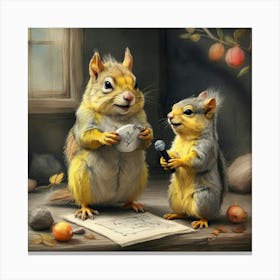 Squirrels 2 Canvas Print