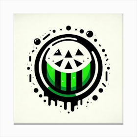 Watermelon Logo Canvas Print