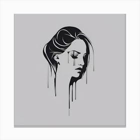 Dripping Woman Canvas Print