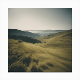 View Of Rolling Hills Canvas Print