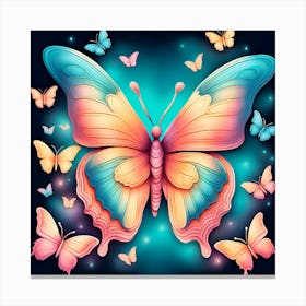 Butterfly In The Sky Canvas Print