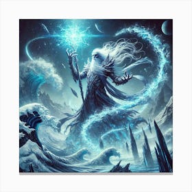 Elder Glacius Elemental Combat Canvas Print