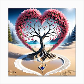 Tree Of Love 4 Canvas Print