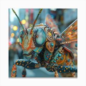 Bug In A City Canvas Print