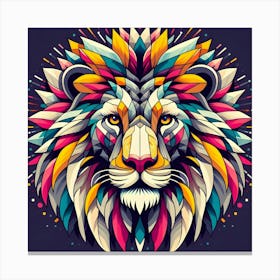 Abstract Lion 2 Canvas Print