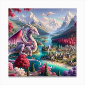 Dragon In The Forest 1 Canvas Print