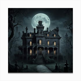 Haunted House 2 Canvas Print